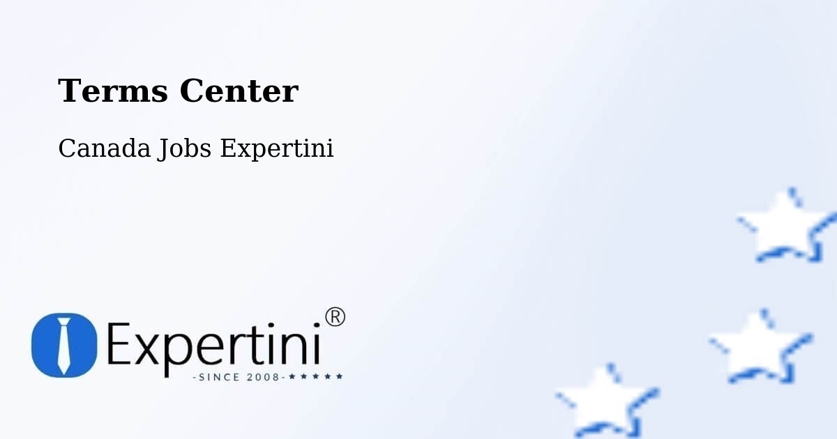 Terms of Service – Saint Gédéon - Canada Jobs Expertini